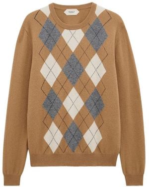 Pringle of Scotland Argyle Crew-Neck Jumper - Natural