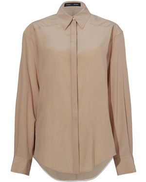 Proenza Schouler Demi Blouse - Brown