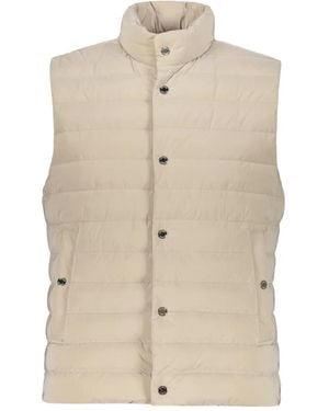 Moorer Padded Waistcoat - ナチュラル