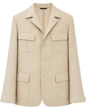 Tombolini Safarijacke Mit Knöpfen - Natur