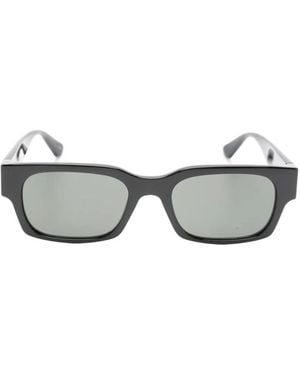 Gucci Rectangle-Frame Sunglasses - Grey