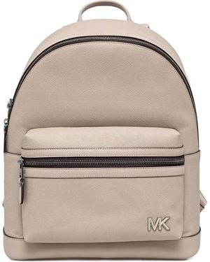 Michael Kors Edison Zipped Front-Pocket Backpack - Natural