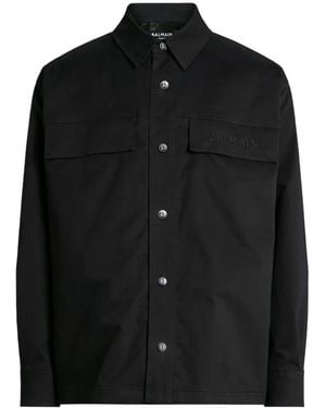 Balmain Windbreaker Jacket - Black