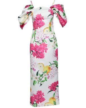 LEO LIN Arabella Floral Maxi Dress - White