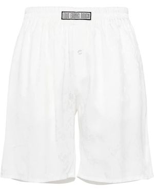 Louis-Gabriel Nouchi Patterned-Jacquard Shorts - White