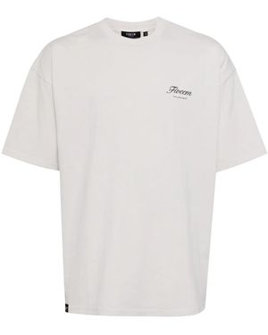 FIVE CM Logo-Print Cotton Crewneck T-Shirt - White