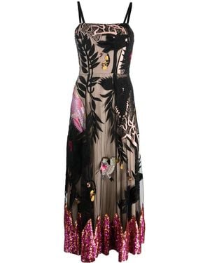 Temperley London Opera ノースリーブ マキシドレス - ブラック