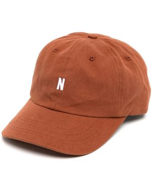Norse Projects Logo-Embroidered Baseball Cap - Brown