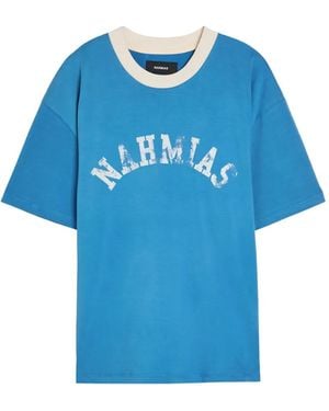 NAHMIAS Crew-Neck T-Shirt - Blue