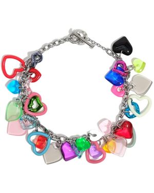 Bimba Y Lola Heart-Charm Necklace - Pink