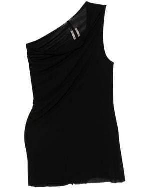 Rick Owens Athena asymmetric-sleeve top - Negro