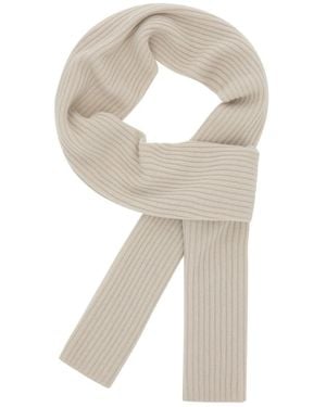 BOGGI Ribbed Cashmere Scarf - Natural