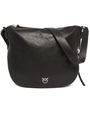 Pinko Schultertasche Mit Reißverschluss - Schwarz