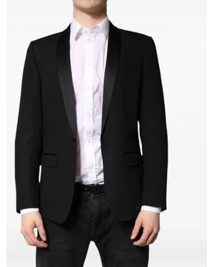 Dolce & Gabbana Martini Single-Breasted Blazer - Black