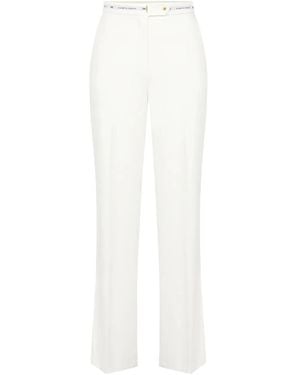 Elisabetta Franchi ロゴ パンツ - ホワイト