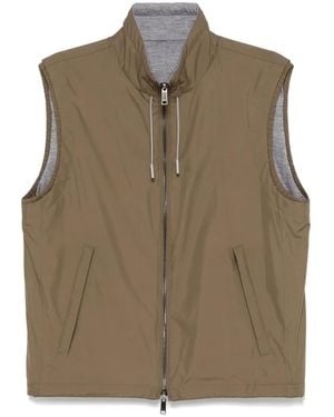 ZEGNA リバーシブル ベスト - グリーン