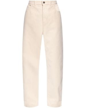 Moncler Tapered Leg Jeans - Natural