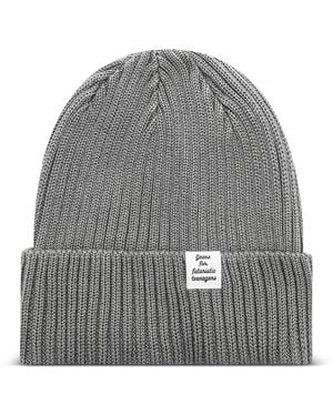 Human Made Ribbed-Knit Beanie - Grey