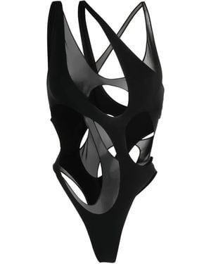 Mugler カットアウト ワンピース水着 - ブラック