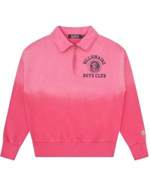 BBCICECREAM Zip-Fastening Graphic-Print Sweatshirt - Pink