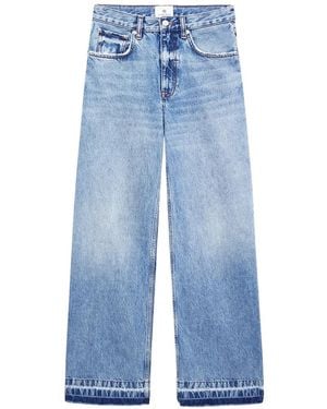 Anine Bing Jean Lewis Denim Wide Leg - Blue