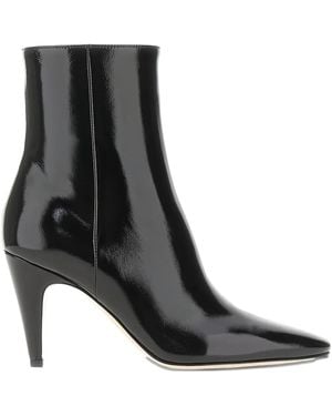 Gianvito Rossi 80mm patent leather stiletto boots - Schwarz