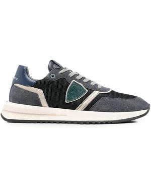 Philippe Model Paneled Logo-Patch Sneakers - White