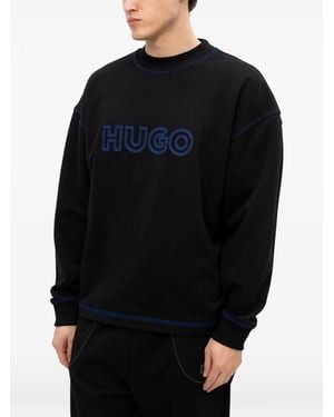 HUGO Hemd Mit Kontrastnähten - Schwarz