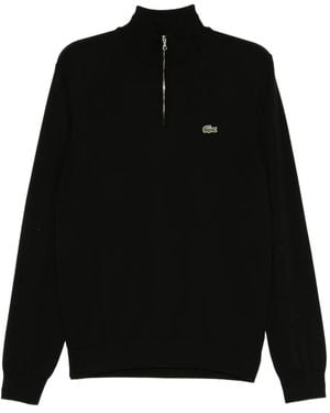 Lacoste Jersey 1/ Con Cremallera - Negro