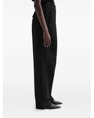 Jil Sander Pleated Belt-Loops Trousers - Black