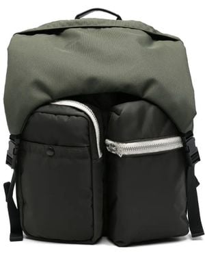 Sacai Sac À Dos Utility À Poches Zippées - Grey