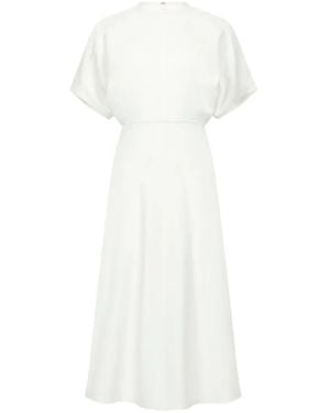 Victoria Beckham Vestido Midi Eleanor - Blanco