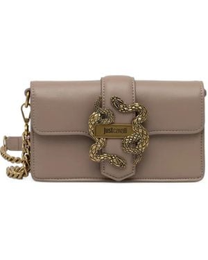 Just Cavalli Bandolera Iconic Snakes - Marrón