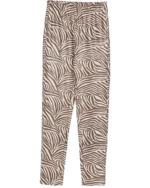 Mes Demoiselles Pantaloni Seara Zebrati - Neutro