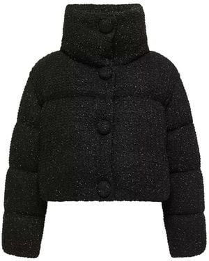 Moncler Almee Teddy Short Down Jacket - Black