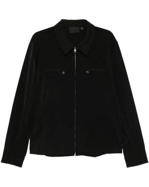 Rains Zip-Up Collared Jacket - Black