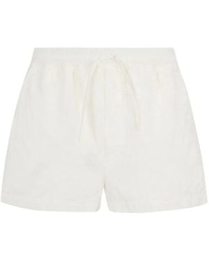 DSquared² Linen Pull On Shorts - White