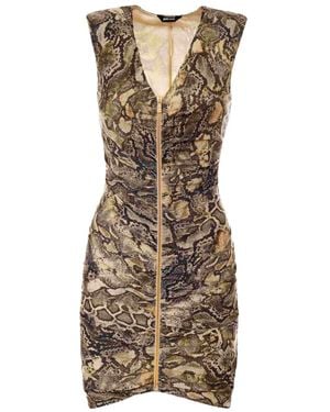 Just Cavalli V-Neck Dress - Natural