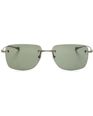 Dita Eyewear Rimless Square-Frame Sunglasses - Green