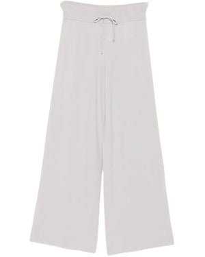 Lisa Yang Sofi Drawstring-Waist Wide-Leg Pants - White