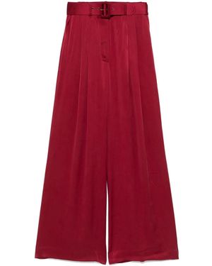 Zimmermann Tuck Pants - Red
