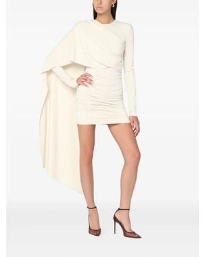 ANDAMANE Draped Mini Dress - White