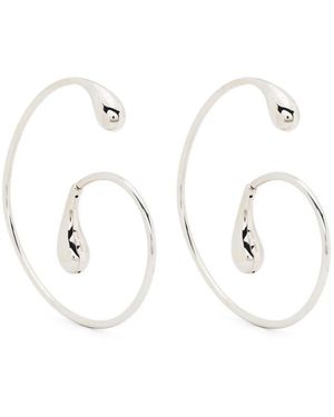 Hugo Kreit Pistil Mega Hoop Earrings - White
