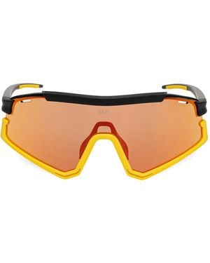 EA7 Gafas De Sol Velonix Con Motivo Geométrico - Naranja