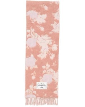 Acne Studios Fringed Scarf - Pink