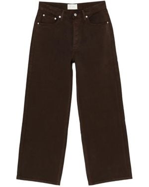 St. Agni Canvas Mid-Rise Jeans - White
