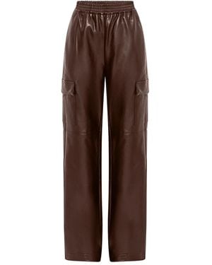 Nicholas Edwina Elastische Cargo Broek - Bruin