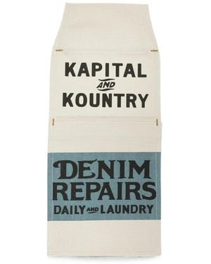 Kapital Canvas Pulp Phone Holder - White