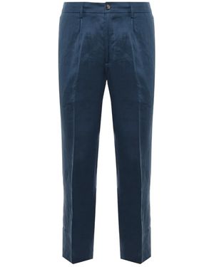Michael Coal Pleated Pants - Blue