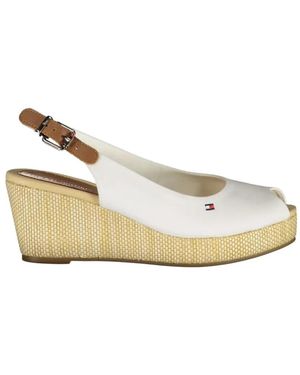 Tommy Hilfiger Elba Slingback Sandals - Natural